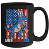 Dinosaur 4th of July Kids Boys Men Amerisaurus T Rex Funny Mug | teecentury