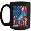 Dinosaur 4th of July Kids Boys Men Amerisaurus T Rex Funny Mug | teecentury