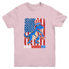 Dinosaur 4th of July Kids Boys Men Amerisaurus T Rex Funny Youth Shirt | teecentury