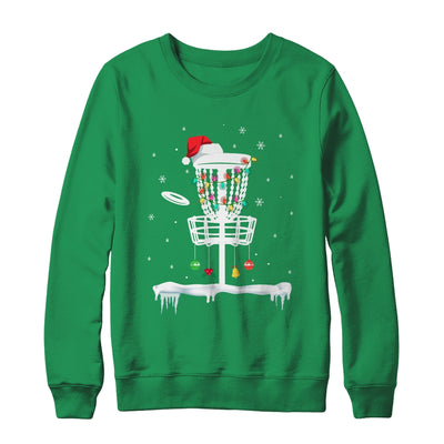 Disc Golf Funny Frisbee Sports Gift With Christmas Lights T-Shirt & Sweatshirt | Teecentury.com