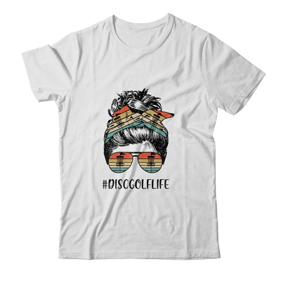 Disc Golf Mom Life Messy Bun Hair Glasses T-Shirt & Tank Top | Teecentury.com