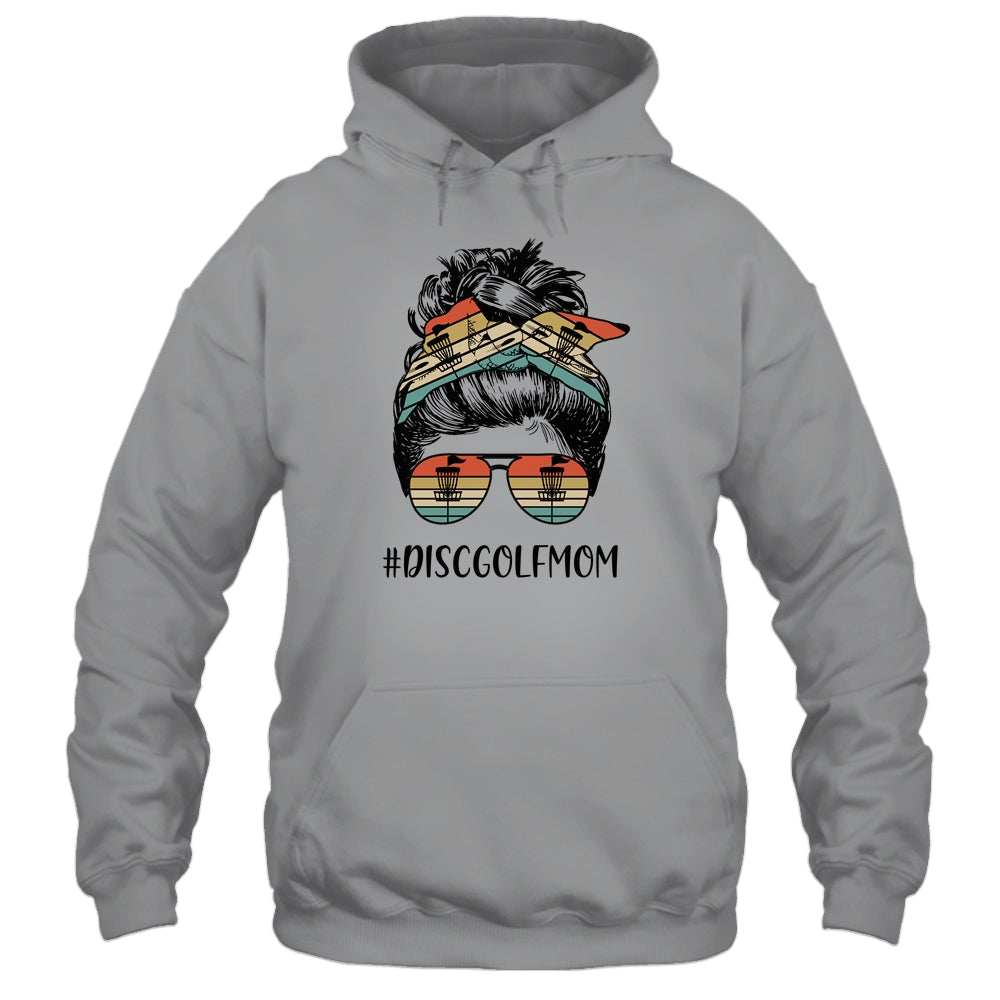 Disc Golf Mom Life Messy Bun Hair Glasses Mothers Day T-Shirt & Tank Top | Teecentury.com