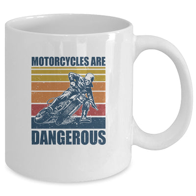 Distressed Retro Vintage Motorcycles Are Dangerous Mug Coffee Mug | Teecentury.com