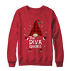 Diva Gnome Buffalo Plaid Matching Christmas Pajama Gift T-Shirt & Sweatshirt | Teecentury.com