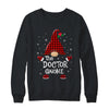 Doctor Gnome Buffalo Plaid Matching Christmas Pajama Gift T-Shirt & Sweatshirt | Teecentury.com