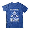 Dog And Hockey Makes Me Happy Ice Hockey Player T-Shirt & Tank Top | Teecentury.com