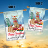 Dog Labrador Christmas Flag Merry Christmas and Happy New Year Welcome Gift for Dog Lovers Flag | Teecentury.com