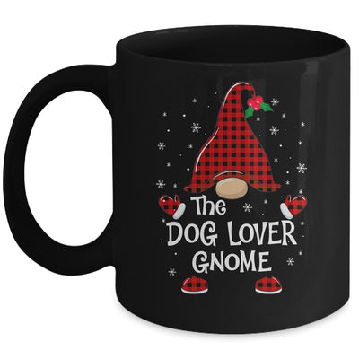 Dog Lover Gnome Buffalo Plaid Matching Christmas Pajama Gift Mug Coffee Mug | Teecentury.com