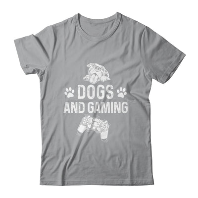 Dogs And Gaming Funny For Gamer Dog Lover Dog Mom Dad Shirt & Hoodie | teecentury