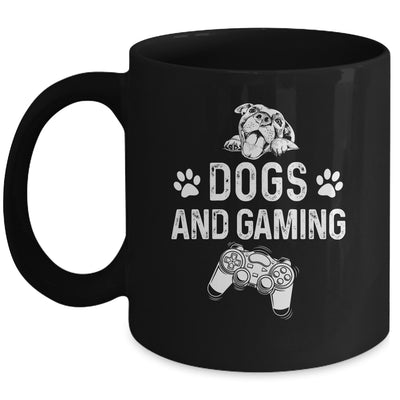 Dogs And Gaming Funny For Gamer Dog Lover Dog Mom Dad Mug | teecentury