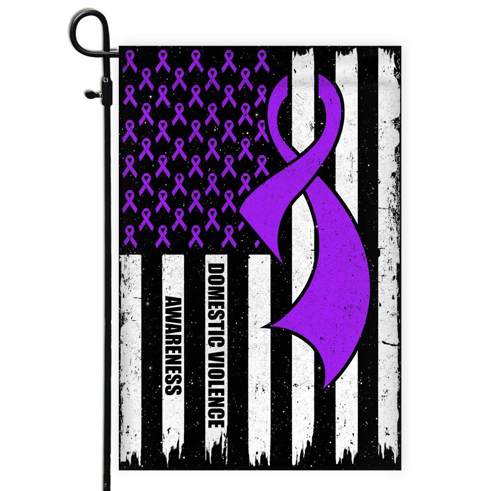 Purple Awareness Ribbon Domestic Violence
