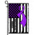 Domestic Violence Awareness America Flag Purple Ribbon Flag | Teecentury.com