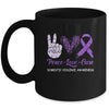 Domestic Violence Awareness Peace Love Cure Leopard Mug Coffee Mug | Teecentury.com