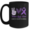 Domestic Violence Awareness Peace Love Cure Leopard Mug Coffee Mug | Teecentury.com