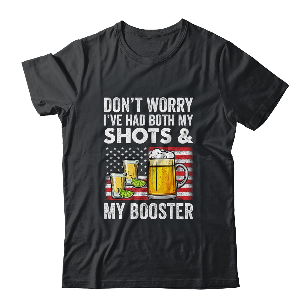 Don't Worry I've Had Both My Shots And Booster Funny Flag Shirt & Tank Top | teecentury