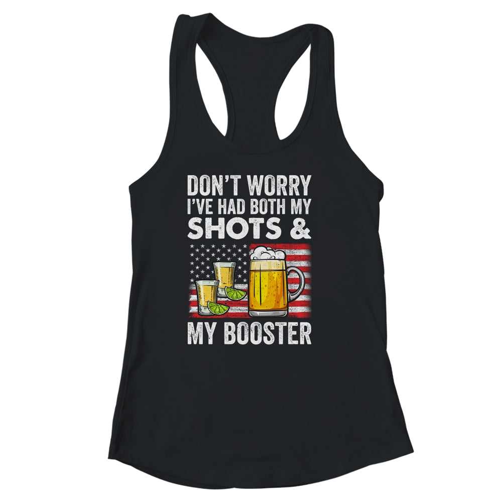Don't Worry I've Had Both My Shots And Booster Funny Flag Shirt & Tank Top | teecentury