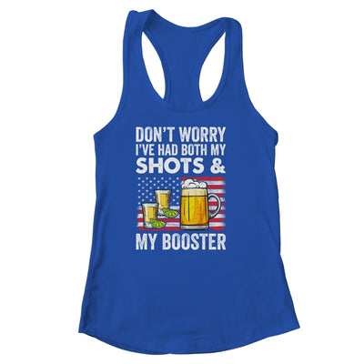 Don't Worry I've Had Both My Shots And Booster Funny Flag Shirt & Tank Top | teecentury