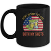 Don't Worry I've Had Both My Shots Funny American Flag Mug Coffee Mug | Teecentury.com