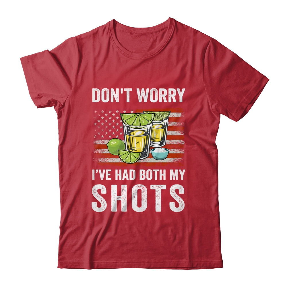 Don't Worry I've Had Both My Shots Funny Two Shots Tequila T-Shirt & Tank Top | Teecentury.com