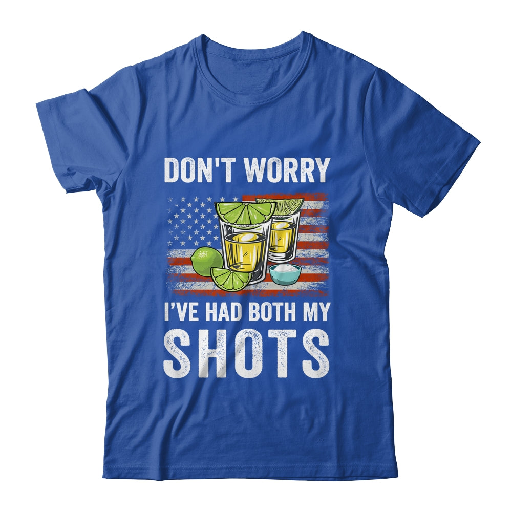 Don't Worry I've Had Both My Shots Funny Two Shots Tequila T-Shirt & Tank Top | Teecentury.com
