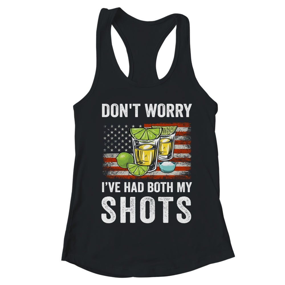 Don't Worry I've Had Both My Shots Funny Two Shots Tequila T-Shirt & Tank Top | Teecentury.com