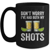 Don't Worry I've Had Both My Shots Funny Vaccination Tequila Mug Coffee Mug | Teecentury.com