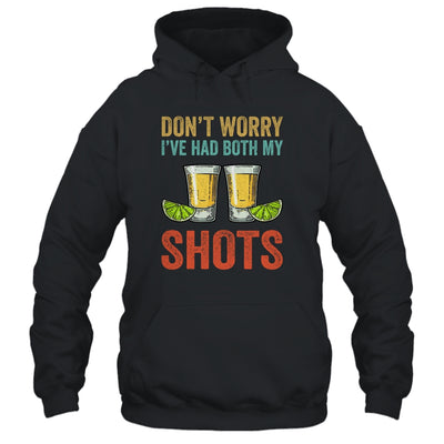 Don't Worry I've Had Both My Shots Funny Vaccination Tequila Vintage T-Shirt & Tank Top | Teecentury.com