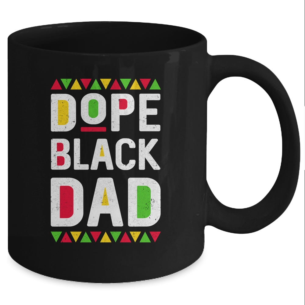 Dope Black Dad African American Pride Father's Day Mug Coffee Mug | Teecentury.com