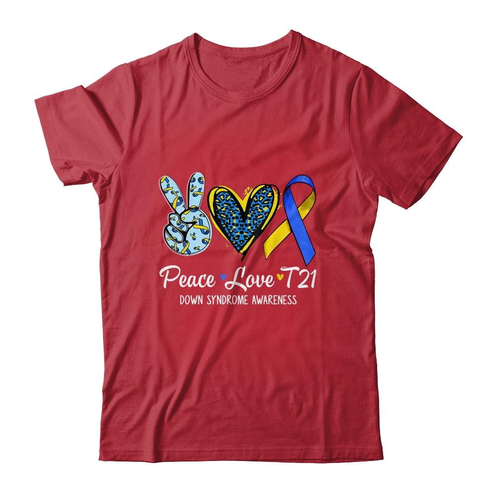 Down Syndrome Awareness Peace Love T21 WDSD Women Girls Shirt & Hoodie | teecentury