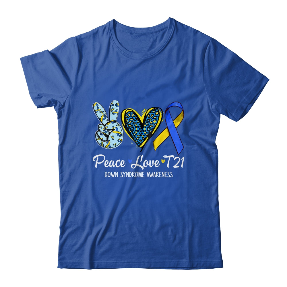 Down Syndrome Awareness Peace Love T21 WDSD Women Girls Shirt & Hoodie | teecentury