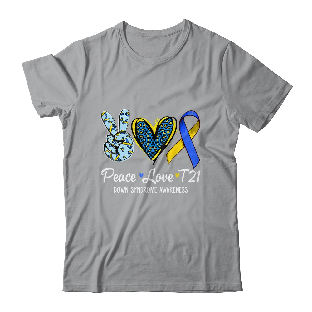 Down Syndrome Awareness Peace Love T21 WDSD Women Girls Shirt & Hoodie | teecentury