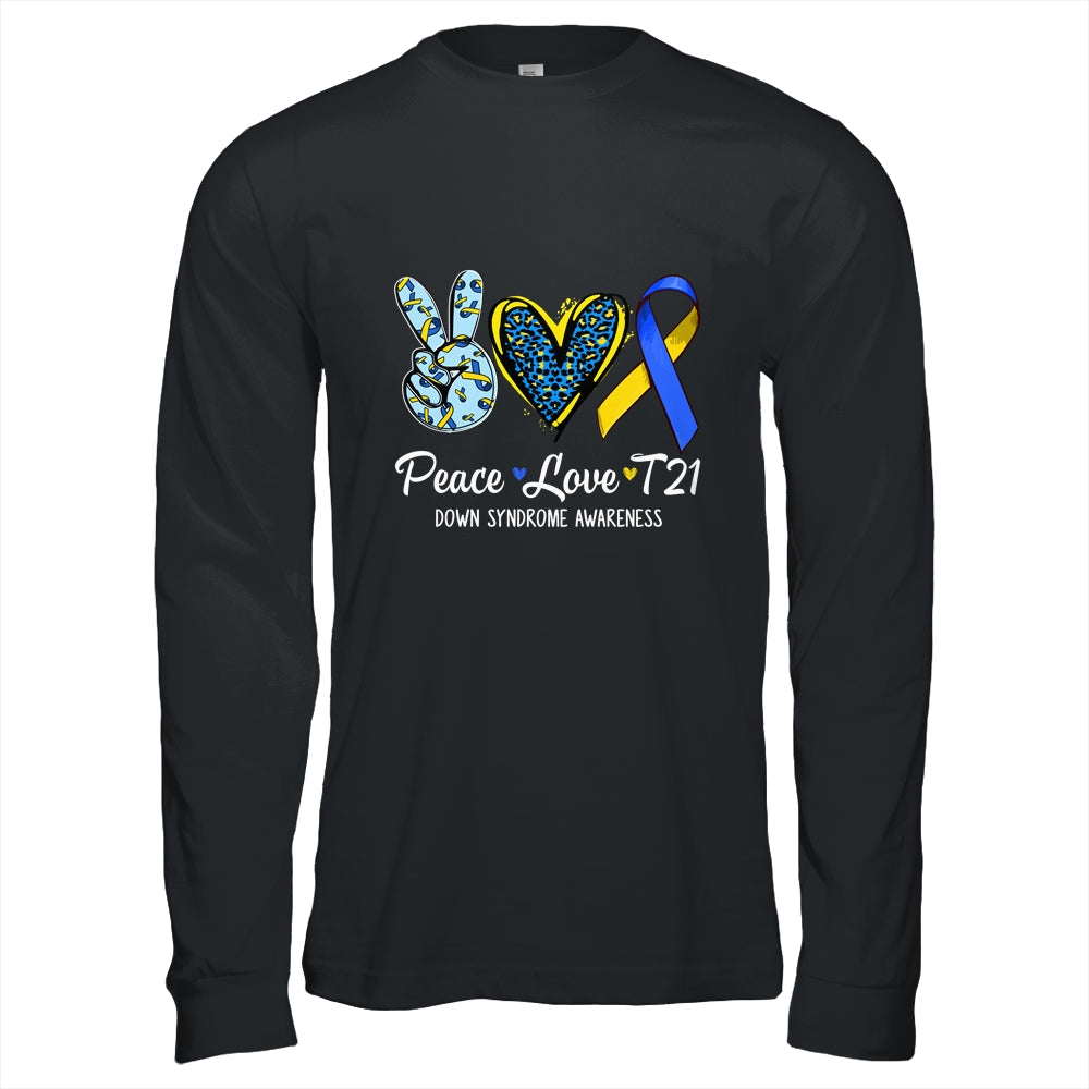 Down Syndrome Awareness Peace Love T21 WDSD Women Girls Shirt & Hoodie | teecentury