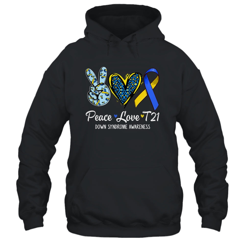 Down Syndrome Awareness Peace Love T21 WDSD Women Girls Shirt & Hoodie | teecentury