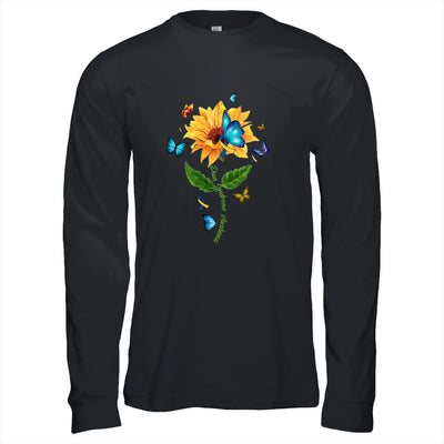 Down Syndrome Awareness Sunflower Butterfly T-Shirt & Hoodie | Teecentury.com