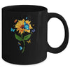 Down Syndrome Awareness Sunflower Butterfly Mug Coffee Mug | Teecentury.com