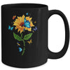 Down Syndrome Awareness Sunflower Butterfly Mug Coffee Mug | Teecentury.com