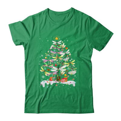 Dragonfly Bird Xmas Christmas Tree Lights Swarm Nymph T-Shirt & Sweatshirt | Teecentury.com