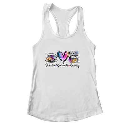 Drink Tea Reading Book Lovers Library Librarian Shirt & Tank Top | teecentury