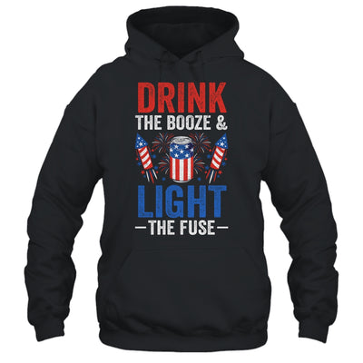 Drink the Booze and Light the Fuse 4th July Beer Fireworks T-Shirt & Tank Top | Teecentury.com