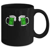 Drinking Green Beer Boobs Shamrock Irish Patricks Day Women Mug | teecentury