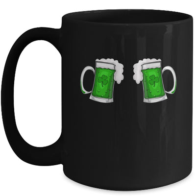 Drinking Green Beer Boobs Shamrock Irish Patricks Day Women Mug | teecentury