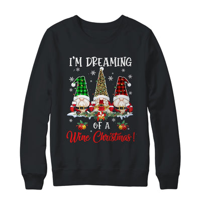 Drinking I'm Dreaming Of A Wine Christmas Gnome Xmas T-Shirt & Sweatshirt | Teecentury.com