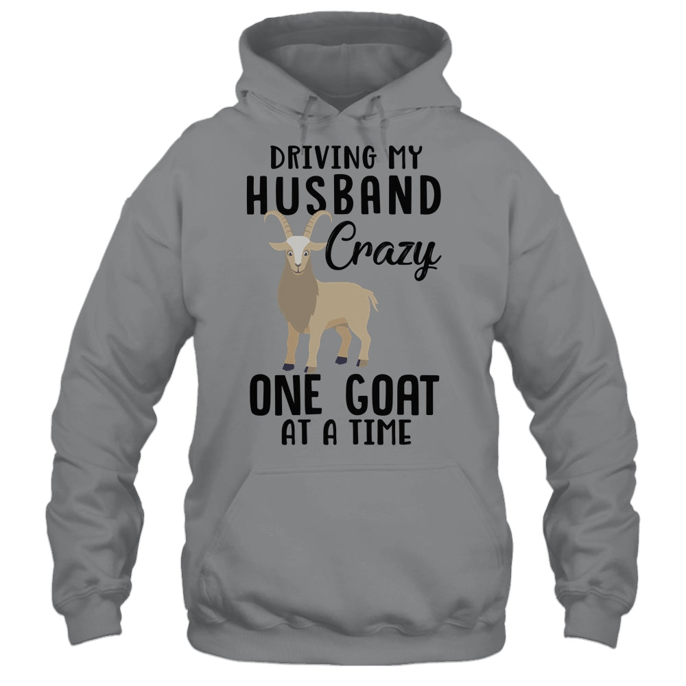 Funny Driving My Husband Crazy Goat Lovers T-Shirt Funny Driving My Husband Crazy Goat Lovers T-Shirt