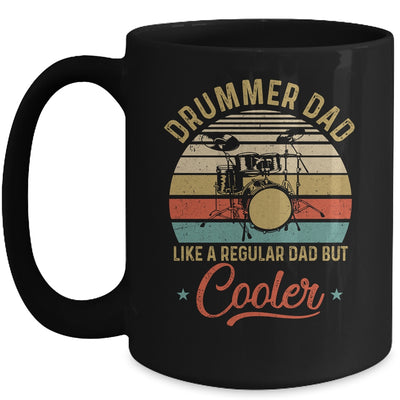Drummer Dad Like A Regular Funny Fathers Day Vintage Mug Coffee Mug | Teecentury.com