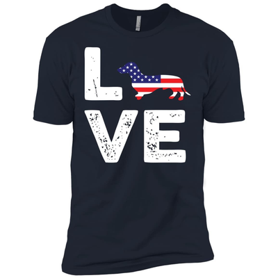 American Flag Dog Wiener Love T-Shirt & Hoodie | Teecentury.com