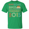 Awesome Since February 2015 Vintage 7th Birthday Gifts Youth Youth Shirt | Teecentury.com