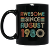 Awesome Since August 1980 Vintage 42th Birthday Gifts Mug Coffee Mug | Teecentury.com