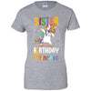 Sister Of The Birthday Girl Dabbing Unicorn Party T-Shirt & Hoodie | Teecentury.com