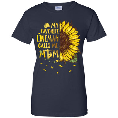 Sunflower My Favorite Lineman Calls Me Mom Mothers Day Gift T-Shirt & Hoodie | Teecentury.com