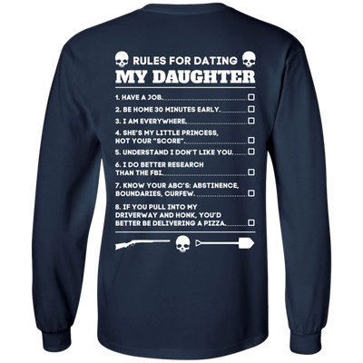 Rules For Dating My Daughter Funny T-Shirt & Hoodie | Teecentury.com